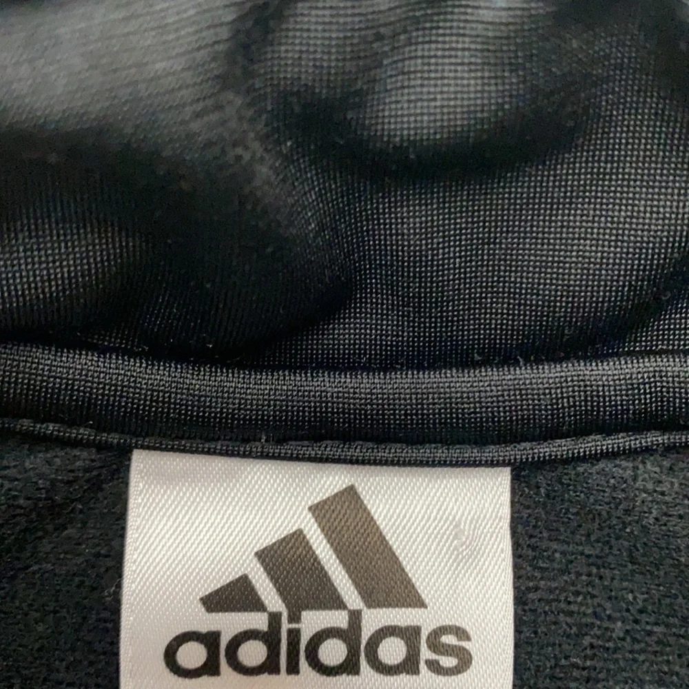 Child’s Adidas Black and Red Zip Up Polyester Jacket Size 24 Months